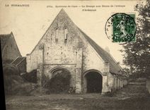 VINTAGE POSTCARD Caen Surroundings of Caen the Barn in Dimes of L Abbey D the Ardennes