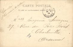 VINTAGE POSTCARD Caen Surroundings of Caen the Barn in Dimes of L Abbey D the Ardennes