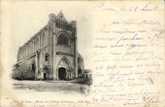 VINTAGE POSTCARD Caen Ruins of L Abbey D Ardenne