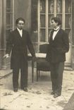CARTE PHOTO Paris Mi careme 1931 Docteur Knock theatre