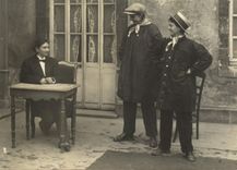 CARTE PHOTO Paris Mi careme 1931 Docteur Knock theatre