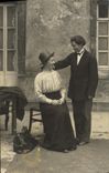 CARTE PHOTO Paris Mi careme 1931 Docteur Knock theatre