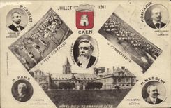 VINTAGE POSTCARD Caen Hotel God Ground Of Festival Celebrates of gymnastics 1911