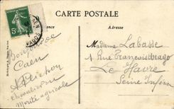 VINTAGE POSTCARD Caen Hotel God Ground Of Festival Celebrates of gymnastics 1911
