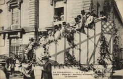 VINTAGE POSTCARD Caen Celebrates Norman Souvenir the Cavalcade