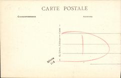 VINTAGE POSTCARD Caen Train station of L Elat