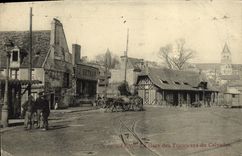 VINTAGE POSTCARD Caen Parks Trams of the Apple brandy