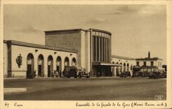 VINTAGE POSTCARD Caen Entered of the Station