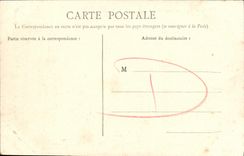 VINTAGE POSTCARD Caen Train station Holy Martin Tram