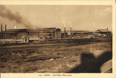 CPSM Caen the Blast furnaces 1950