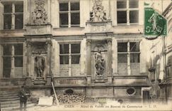 VINTAGE POSTCARD Caen Old Hotel of Valois de Commerce Post office employee Factor