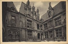 VINTAGE POSTCARD Caen Old Hotel D Escoville