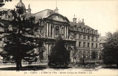 VINTAGE POSTCARD Caen L Town hall Old College of Eudistes