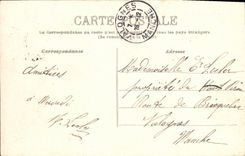 VINTAGE POSTCARD Caen L Town hall and the Place of the Republic