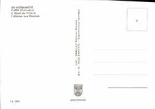 MODERN CARD Caen In Normandy L Town hall and L Abbey oux Men