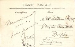 VINTAGE POSTCARD Caen Hotel God the Park Gone Central or will take place the reception of the ministers