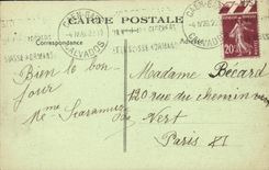 VINTAGE POSTCARD Caen Floods December 31st  1925 Holy January 1st  1926 Rue Jean