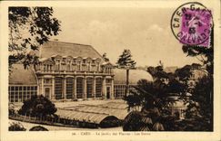 VINTAGE POSTCARD Caen the Garden of Plants Greenhouses