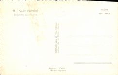 MODERN CARD Caen the Botanical garden Butterfly