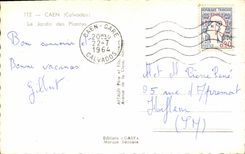 CPSM Caen the Botanical garden