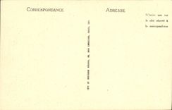 VINTAGE POSTCARD Caen Court of the House of Quatrans Street of Jail