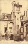 VINTAGE POSTCARD Caen the House of Quatrans Street of Jail