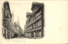 VINTAGE POSTCARD Caen Vlieilles Houses