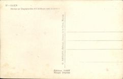 CPSM Caen Rules of Duguesclin and Abbaye to the men