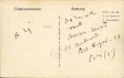 VINTAGE POSTCARD Caen the Statue of Louis XIV and Law courts