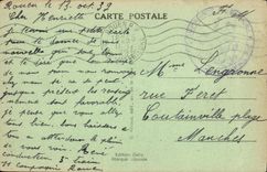VINTAGE POSTCARD Caen Rules of Duguesclin and Abbaye to the Men