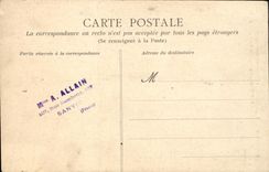 VINTAGE POSTCARD Caen the Fountain of the Three Graces and boulevard St Pierre