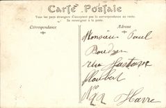 VINTAGE POSTCARD Caen the Boulevard Saint Pierre the Fountain of the Three Graces