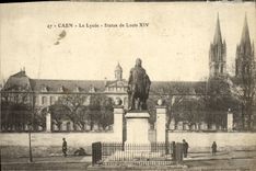 VINTAGE POSTCARD Caen the College Rules of Louis XIV