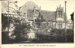 VINTAGE POSTCARD Caen Court of the Museum of the Antique dealers