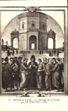 VINTAGE POSTCARD Caen Museum the Marriage of the Virgin by Perugin