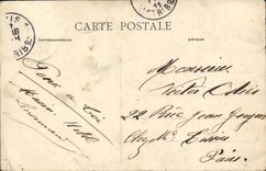 VINTAGE POSTCARD Caen Musique Militaiire Places Republic