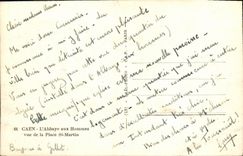 CPSM Caen L abbey with the men seen of the place St Martin