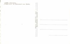 CPSM Caen Places Foch the War memorial