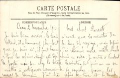 VINTAGE POSTCARD Caen the Place Alexandre III and the Street Saint Jean Tram