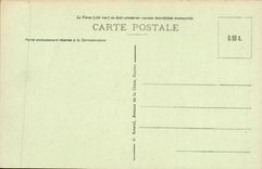 VINTAGE POSTCARD Caen the Place of the Barracks Monument of the Mobiles 1870 1871