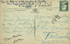 VINTAGE POSTCARD Caen Fontelle Places and Saint Saver