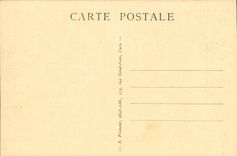 VINTAGE POSTCARD Caen Places Martin Saint and Statue of Duguesclin