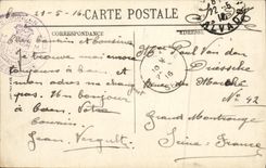 VINTAGE POSTCARD Caen Places fontette and Saint Saver