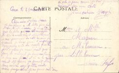 VINTAGE POSTCARD Caen the Place Holy Alexandre III Street Jean Tram