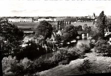 CPSM Caen the Bridge on L Decorates Seen of Cavee At the bottom the nouveay Malherbe college