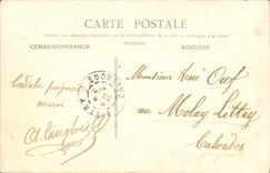 VINTAGE POSTCARD Caen the Bridge of Vaucelles