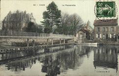 VINTAGE POSTCARD Caen the Footbridge chart toilee