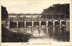 VINTAGE POSTCARD Caen the stopping on L Decorates