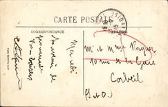 VINTAGE POSTCARD Caen the Bridge of L Ring Boat