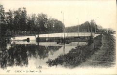 VINTAGE POSTCARD Caen the Bridge